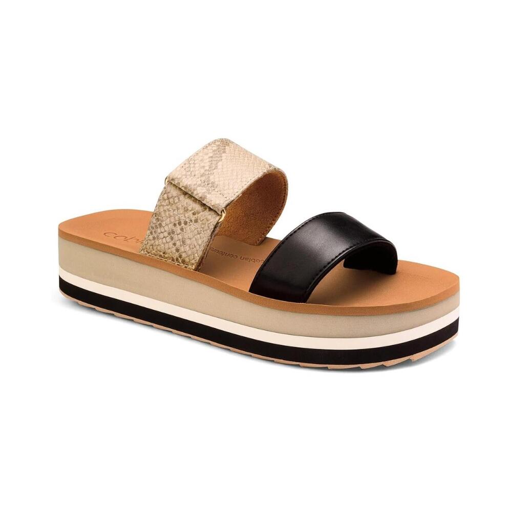 NEW COBIAN women's vira rise sandals in snake